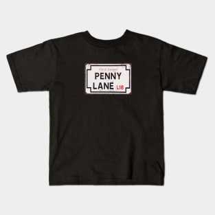 Penny Lane - vintage Liverpool street sign Kids T-Shirt